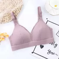 乳胶内垫哺乳文胸莫代尔孕期哺乳期上开扣无钢圈内衣薄款盒装