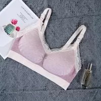 上开扣哺乳文胸无钢圈聚拢孕期哺乳期大码大罩杯上托内衣薄款