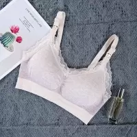 上开扣哺乳文胸无钢圈聚拢孕期哺乳期大码大罩杯上托内衣薄款