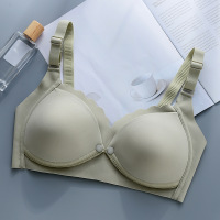 桑蚕丝莫代尔前开扣哺乳文胸 无钢圈内衣 孕期哺乳期胸罩薄款