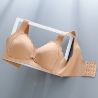 乳胶无钢圈聚拢哺乳文胸孕期哺乳期前开扣背心式内衣大胸薄款