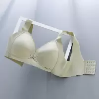 乳胶无钢圈聚拢哺乳文胸孕期哺乳期前开扣背心式内衣大胸薄款