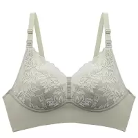 桑蚕丝无钢圈聚拢哺乳文胸蕾丝上开扣孕期哺乳期内衣盒装薄款