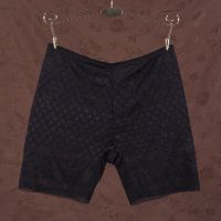 夏季冰丝安全裤 女 防走光 蕾丝三分短裤透气打底裤提花透气孔