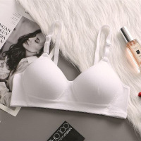 韩版小胸棉内衣女大学生高中少女无钢圈薄款文胸罩发育期防下垂