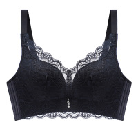 内衣女大红本命年文胸无钢圈聚拢透气性感蕾丝调整型侧收胸罩
