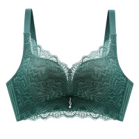 内衣女大红本命年文胸无钢圈聚拢透气性感蕾丝调整型侧收胸罩