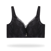 内衣女无钢圈大胸显小文胸罩大码胖聚拢你改下收副乳放下垂薄款