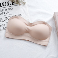 新款抹胸乳胶无肩带裹胸一片式无钢圈婚纱礼服内衣女文胸