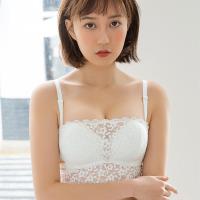 蕾丝无肩带怎么跳都不会跳无肩带防滑文胸聚拢无钢圈婚纱886