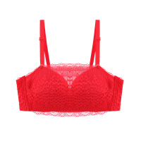 小胸加厚乳胶棉文胸抑螨文胸平胸无肩带文胸胸聚拢加厚