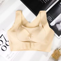 北欧二合一驼背矫正前扣薄款内衣文胸无钢圈胸罩运动背心少女