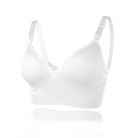 无钢圈前开扣无缝大码哺乳文胸 喂奶调整型聚拢胸罩内衣