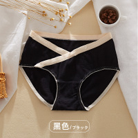 2021新品棉内裤交叉低腰女士内裤莫兰迪色系产妇裤大码