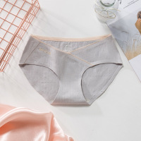 贴胶烫印内裤棉质热烫印低腰内裤哺乳内衣孕中期大码