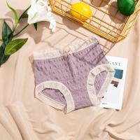 80-220斤日系高腰大码内裤女云朵泡泡裤少女蕾丝花边女士三角