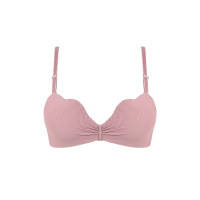 贝壳内衣女小胸聚拢无钢圈文胸薄款大学高中简约性感少女上托深v