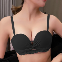 调整型内衣女小胸聚拢收副乳法式上托透气无钢圈性感文胸罩