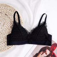 乳胶内衣女薄无钢圈文胸小胸聚拢收副乳胸罩性感法式少女上托胸罩