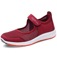 夏季透气妈妈鞋网鞋足力中老年健步鞋子女老北京布鞋老人运动凉鞋
