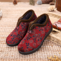 冬季老太太女棉鞋老年人防滑妈妈鞋软底老北京布鞋冬天奶奶保暖鞋