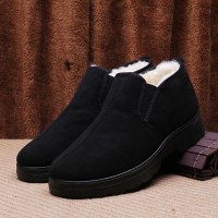 东北羊毛老人大棉鞋男老北京布鞋爷爷加厚加绒保暖爸爸老头棉靴冬