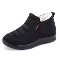 东北加厚保暖羊皮毛一体老北京布鞋女棉鞋中年妈妈软底大码4142号