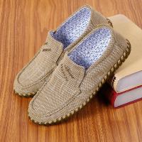 夏季男士老北京布鞋透气亚麻男网鞋防滑牛筋底46码休闲鞋软底45码