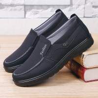 老人鞋老北京布鞋男单鞋软底防滑中老年套脚爸爸休闲鞋大码4748