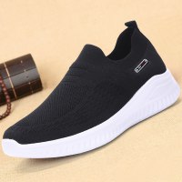 春秋老北京布鞋中老年男式飞织透气休闲轻便驾车软底爸爸健步鞋