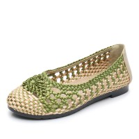 老北京布鞋女网鞋夏季时尚休闲网面鞋镂空透气编织中老年人妈妈鞋