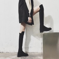 长筒靴子女过膝高筒靴2021新款秋冬百搭小辣椒5050显瘦弹力瘦瘦靴