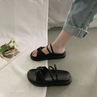 凉鞋女仙女风2021新款夏季时尚学生百搭ins潮罗马厚底松糕鞋