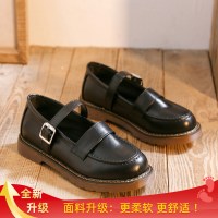 圆头复古玛丽珍鞋女新款夏季黑色小皮鞋日系jk鞋子制服鞋平底单鞋