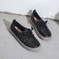 小白鞋子女2020新款休闲鞋浅口单鞋牛筋软底透气护士鞋女