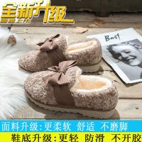冬季新款面包棉鞋一脚蹬加绒学生保暖防滑厚底仙女风雪地靴女