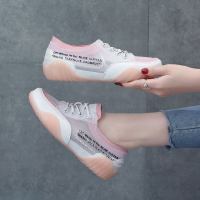 女士高帮鞋网面透气小白鞋2021春秋季新款帆布果冻高邦女鞋潮