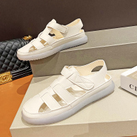 动凉鞋女2021年夏季新款平底软底护士沙滩鞋子防滑洞洞鞋女