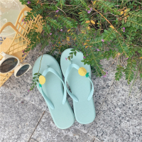 夏季少女心人字拖女外穿防滑夹脚平底透明度假沙滩拖鞋ins