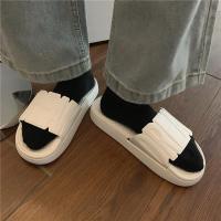 凉拖鞋女夏季时尚休闲外穿防滑厚底情侣沙滩鞋男ins潮