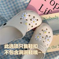 洞洞鞋花扣可爱卡通少女心水果动物凉拖鞋装饰品个性配件