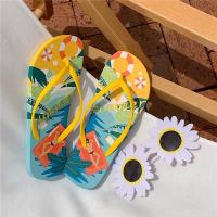 时尚斑马纹人字拖女夏防滑外穿平底夹脚沙滩凉拖鞋ins