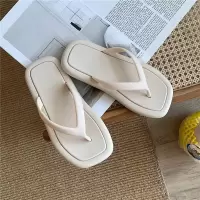 人字拖女夏仙女风休闲时尚复古ins夹脚度假沙滩凉拖鞋