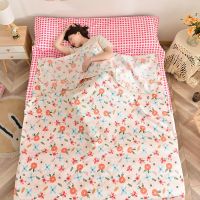 100棉睡袋旅行学生单人双人全棉宾馆酒店便携出差成人隔脏睡袋