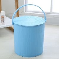多功能钓鱼桶可坐加厚水桶凳家用可手提洗澡篮塑料带盖储物收纳桶