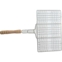 不锈钢烧烤网夹子烤串拍子烤鱼夹子铁丝烧烤夹子烤菜网夹烧烤工具