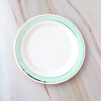 大纸盘子一次性生日布置甜品台派对用品蛋糕碟子野餐盘装饰