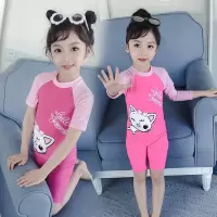儿童泳衣女孩连体游泳衣大中小女童可爱宝宝温泉游泳装款