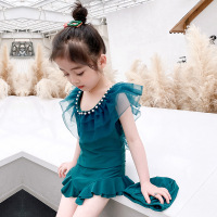 2021新款女童连体泳衣泳装童装可爱儿童女孩学生中童大童女泳衣