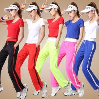 裤子女宽松显瘦速干运动高弹舞蹈团体活动健身操舞蹈练功裤瑜伽裤